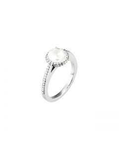 5.2 to 6.5 mm White Rose Cut Diamond Engagement Ring 