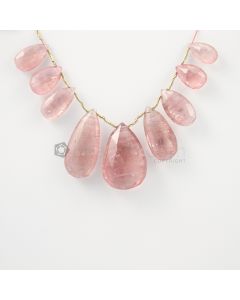 14 to 25 mm - Light Pink Tourmaline Faceted Drops - 107.50 carats (ToDr1067)