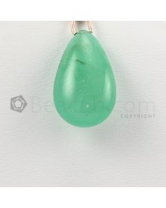 24 mm - Medium Green Emerald Drops - 26.00 carats (EDr1023)