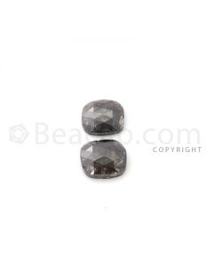 2 Brown Diamond Rectangle Shape Rose Cut Diamonds - 5.50 cts. (DRC1218)