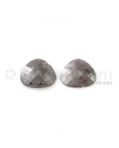 2 Light Brown Diamond Pear Shape Rose Cut Diamonds - 2.15 cts. (DRC1234)