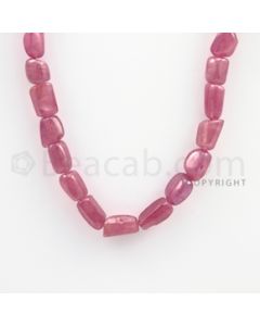 10.00 to 13.50 mm - Ruby Tumbled (FG) Beads - 329.80 carats - 17 inches (RuTuBFG1001)