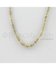 2.20 to 3.50 mm - 1 Line - Fancy Diamond Faceted Beads - 16 inches (FncyDia1024)