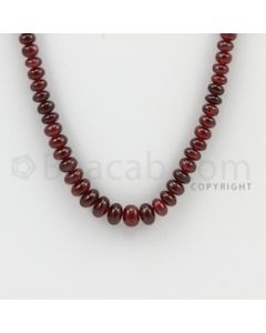 2.30 to 5.20 mm - 1 Line - Ruby Smooth Beads - 23 inches (RSB1030)