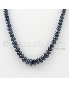 4.40 to 8.40 mm - 1 Line - Sapphire Smooth Beads - 16 inches (SSB1035)