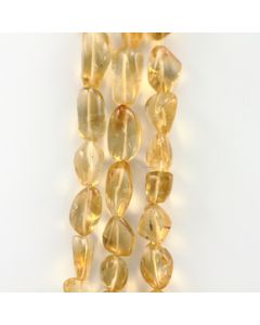 16.50 to 29.00 mm - 3 Lines - Citrine Gemstone Tumbled Beads - 1126.00 carats (CitTuB1004)