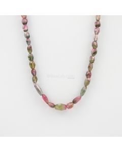 5 to 15 mm - 1 Line - Watermelon Tourmaline Gemstone Faceted Tumbled Beads - 96.00 carats (MuToFTub1008)