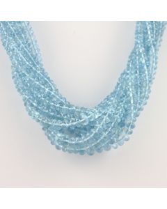 4 to 8.50 mm - 9 Lines - Aquamarine Gemstone Faceted Beads - 845.00 carats (CSNKL1090)