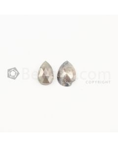 8.50 x 5.50 mm - Medium Tones Rose Cut Diamond Pear Shape - 3.00 carats (FncyDiaRC1047)