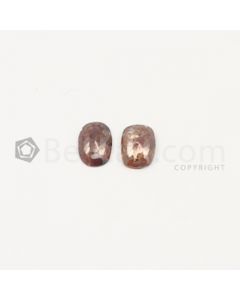 8.30 x 6 mm - Medium Maroon Rose Cut Diamond Cushion Shape - 2.03 carats (FncyDiaRC1069)