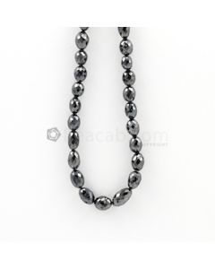 6.70 to 11 mm - Black Diamond Drum Beads - 111.50 carats (BDiaDrm1006)