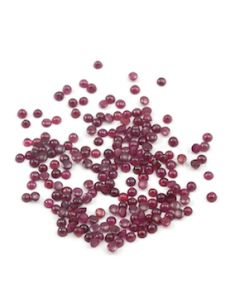 2.80 to 3.20 mm - Dark Red Round Ruby Cabochons - 200 pieces - 29.80 carats (RuCab1070)