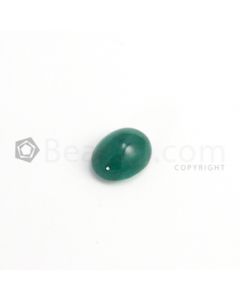 14.80 x 11.60 mm - Dark Green Oval Emerald Cabochon - 1 piece - 8.92 carats (EmCab1048)