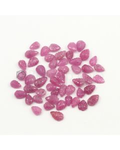 8 x 5.50 mm to 11 x 6.50 mm - Medium Pink Unheated Pink Sapphire Carving - 51 pieces - 80.50 carats (PnSCar1012)