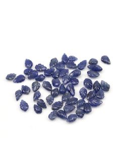 7.20 x 5.40 mm to 11.70 x 6 mm - Dark Blue Sapphire Leaf Shape - 53 Pieces - 88.19 carats (SCar1067)