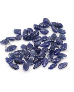 6.60 x 4.50 mm to 10.50 x 5 mm - Dark Blue Sapphire Leaf Shape - 51 Pieces - 51.05 carats (SCar1076)