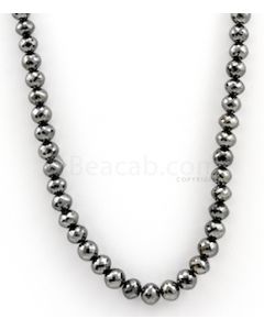 7.00 to 8.30 mm - Black Diamond Faceted Beads - 1 Line - 208.44 carats - BDIA1033