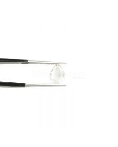 2 ct. - Pear (J-VS1) White Rose Cut Diamond - 9.40 x 6.90 x 3 mm (WDRC1017)