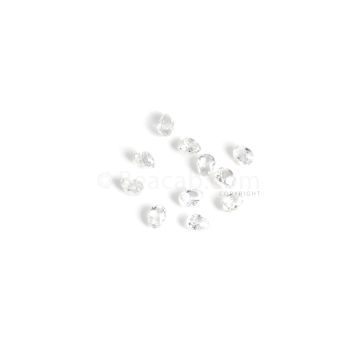 2 Pcs - White Diamond Briolettes (I-VS2) - 0.96 cts. - 5 x 3.1 mm to 5.2 x 3.5 mm (DBR1002)