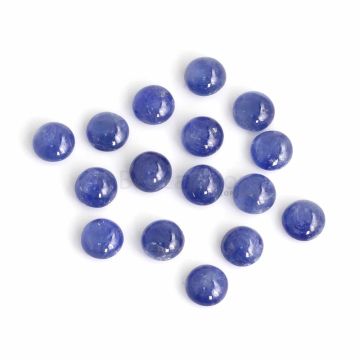 16 Pcs - Medium Blue Sapphire Cabochons - 28.71 ct. - 6.9 to 7.1 mm (SACAB1078)