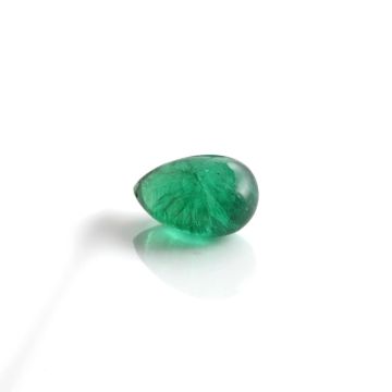 10.70 ct Lush Green Emerald Drop - 15.9 x 11.3 mm