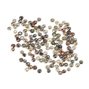 141 Pieces - Fancy Color Diamond Rose Cut - 12.70 ct. - 2.40 to 2.70 mm (DRC1349)
