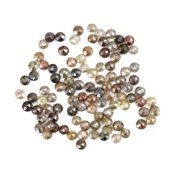 99 Pieces - Fancy Color Diamond Rose Cut - 13.25 ct. - 3 mm (DRC1350)