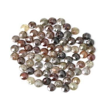 77 Pieces - Fancy Color Diamond Rose Cut - 27.71 ct. - 4.30 to 4.50 mm (DRC1358)