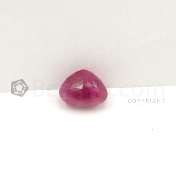 17 x 13 mm - Medium Red No Heat Ruby Faceted Drop - 1 pieces - 21.04 carats (RCar1002)
