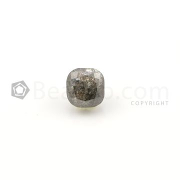 8 x 7.80 mm - Dark Gray Diamond Cushion Cut - 1 Piece - 3.21 carats (FDCS1038)