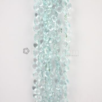 6 to 7 mm - Light Blue Aquamarine Drops - 296.00 carats (AqDr1035)