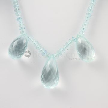 23 to 28 mm - Light Blue Aquamarine Drops - 112.20 carats (AqDr1042)