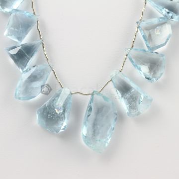 17 to 25 mm - Medium Blue Aquamarine Drops - 174.50 carats (AqDr1041)