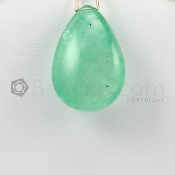 29 mm - Medium Green Emerald Drops - 46.50 carats (EDr1022)