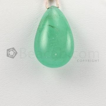 24 mm - Medium Green Emerald Drops - 26.00 carats (EDr1023)