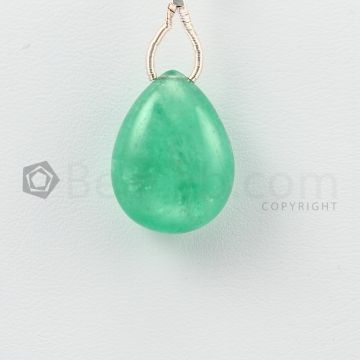 19 mm - Medium Green Emerald Drops - 15.00 carats (EDr1028)