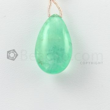 22 mm - Medium Green Emerald Drops - 22.50 carats (EDr1029)