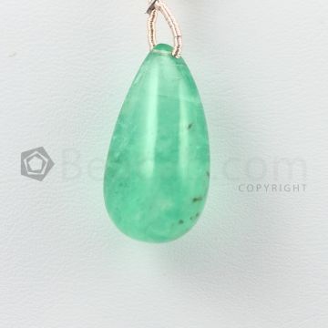 24 mm - Medium Green Emerald Drops - 25.00 carats (EDr1030)