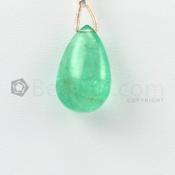 19.50 mm - Medium Green Emerald Drops - 13.50 carats (EDr1032)