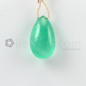 19.50 mm - Medium Green Emerald Drops - 13.50 carats (EDr1033)