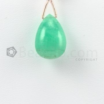 18 mm - Medium Green Emerald Drops - 14.50 carats (EDr1035)