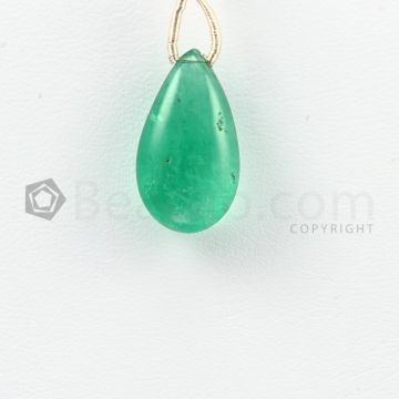 18 mm - Medium Green Emerald Drops - 8.00 carats (EDr1036)