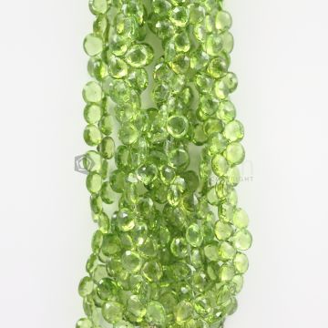 8 to 9 mm - Medium Green Peridot Faceted Drops - 804.00 carats (PDr1029)