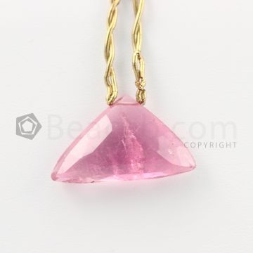 7.50 mm - Medium Pink Tourmaline Faceted Drops - 25.15 carats (ToDr1060)