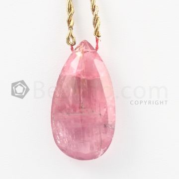 31 mm - Medium Pink Tourmaline Faceted Drops - 34.00 carats (ToDr1066)