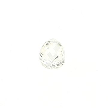 1 Pc. White Diamond Briolette - 1.57 ct. - 6.5 x 5.3 x 5 mm (DBR1003)