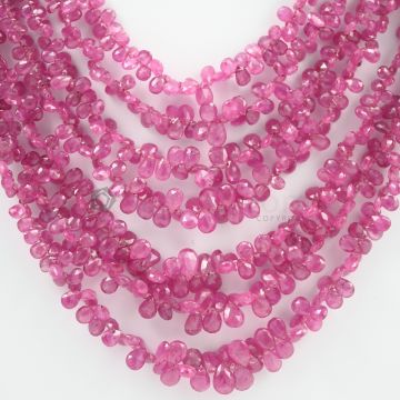 4 to 8 mm - 7 Lines - Pink Sapphire Drops - 579.85 carats (PSDr1001)