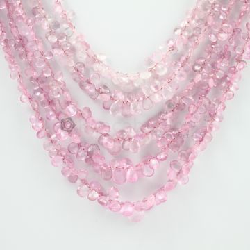 4 to 10 mm - 5 Lines - Pink Sapphire Drops - 348.00 carats (PSDr1003)