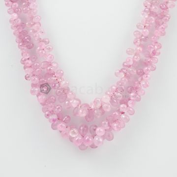 3.50 to 7.50 mm - 2 Lines - Pink Sapphire Drops - 195.95 carats (PSDr1005)