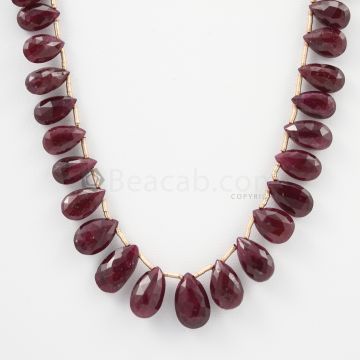 8 to 12.80 mm - 1 Line - Ruby Drops - 86.87 carats (RDr1001)